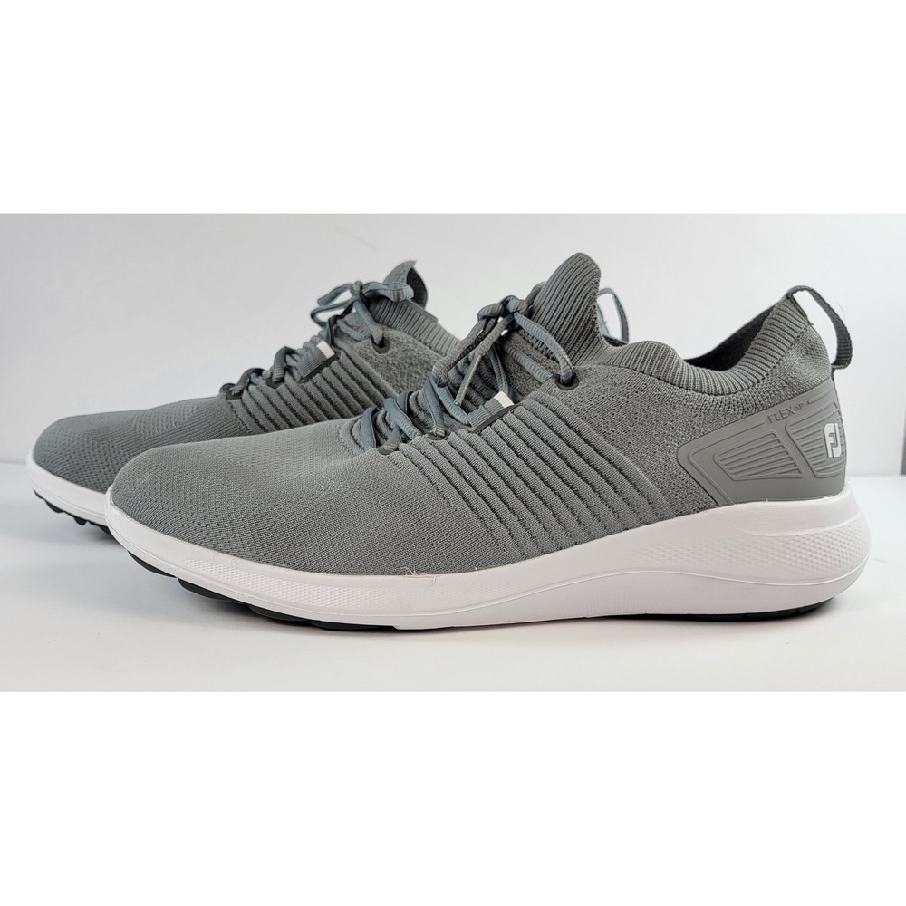 FootJoy Flex XP Grey Spikeless Golf Shoes Mens 13 Wide 56273